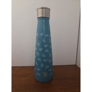 Sip by Swell 15oz Insulated stainless steel Bottle Teal with Bicycles